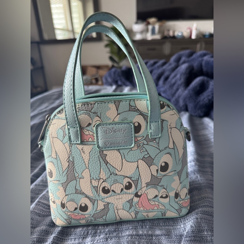 Disney Lilo & Stitch Light Blue Mini Dome Crossbody Bag